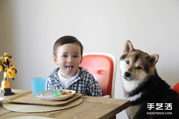 Photography of a cute little boy and his best dog friend