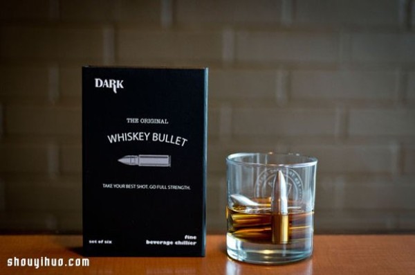 Whiskey Bullet bullet-shaped cooling appliance design