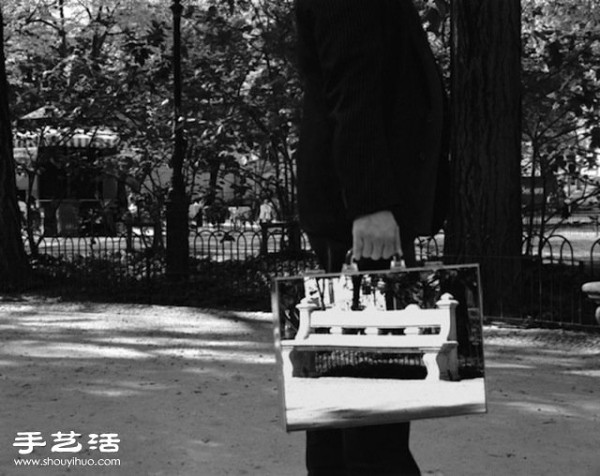 Grape-Asian photographers work: A man and his urban suitcase