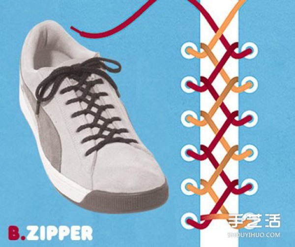 9 types of shoelace tying diagrams illustrate the best way to tie shoelaces Practical