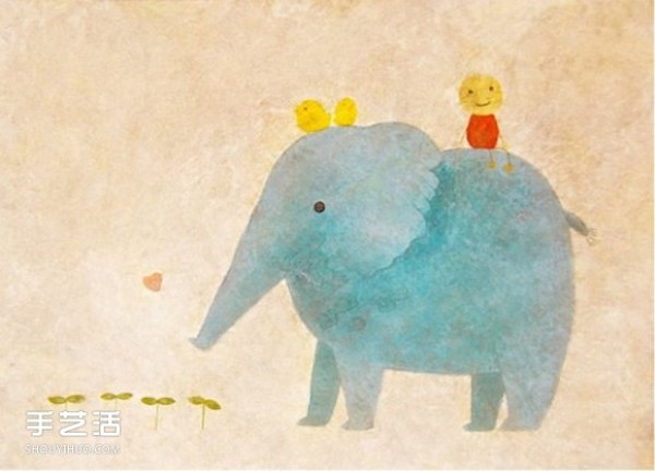 Hitomi Inoue: A fresh and fresh watercolor painting with elegant colors and full of childlike interest