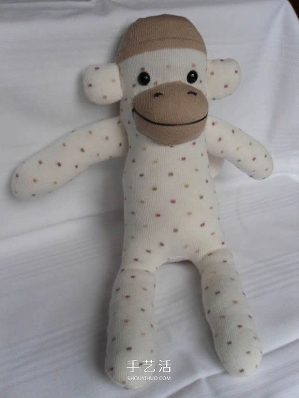 Simple homemade rag doll! Illustration of how to make sock monkey