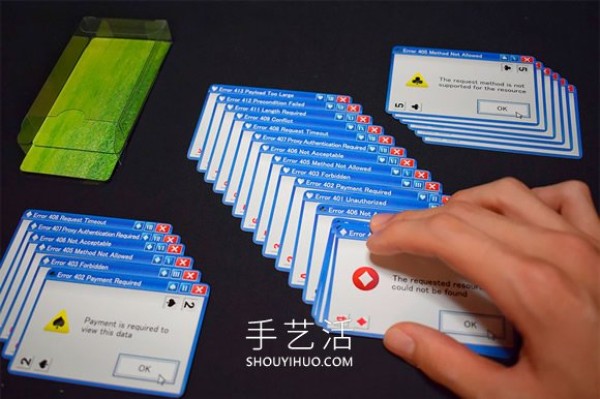 "Error Window" playing cards! Save IE browser crash memories