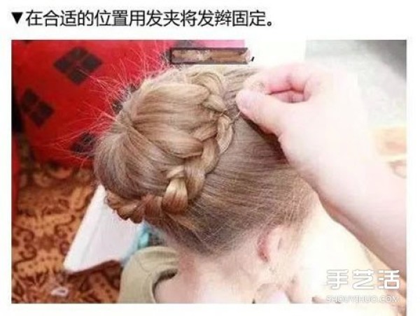 Classic style European and American bun hair tutorial, step-by-step pictures of long hair bun hairstyles