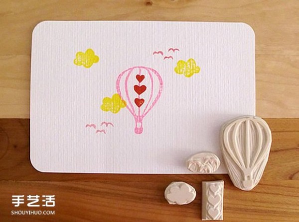 Cute little fresh rubber stamp material, rubber stamp pattern is simple and cute