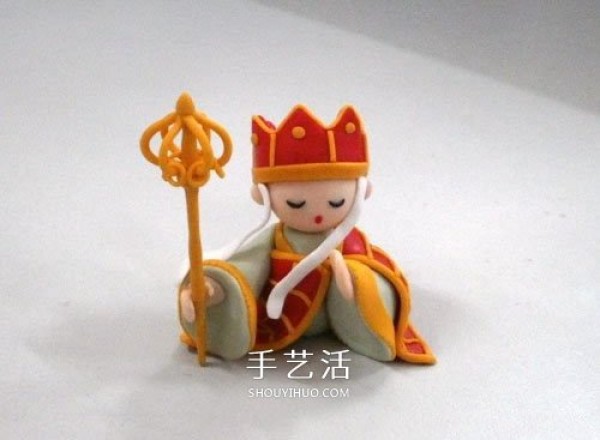 Tutorial to make Tang Monk from soft clay and illustrations to create a very cute and delicate doll