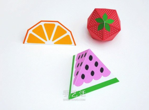 Beautiful paper model fruit pictures, even the greedy ones are attracted by it! 