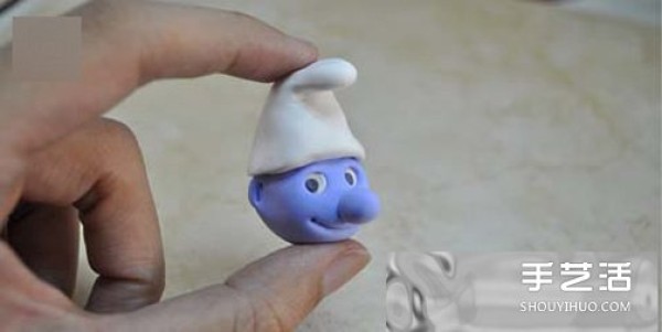 Ultra-light clay Smurf making illustrated handmade Smurf clay tutorial