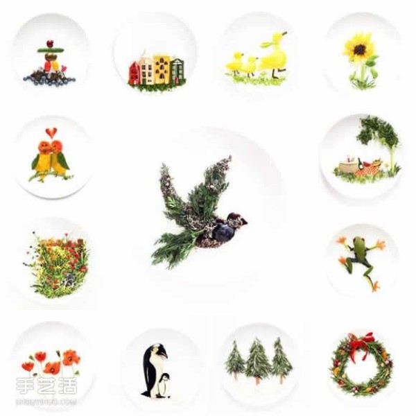 Art on the Plate uses vegetable and fruit kitchen waste to create a culinary canvas