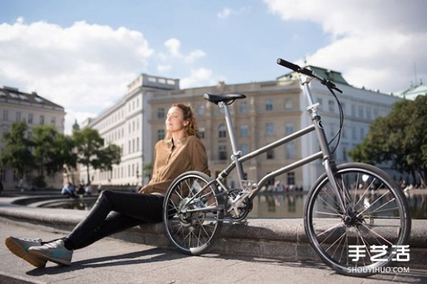 Pedal your own electricity! Magnet locked folding bicycle design