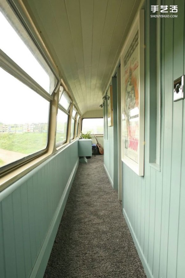 A scrapped double-decker bus was transformed into a real motel