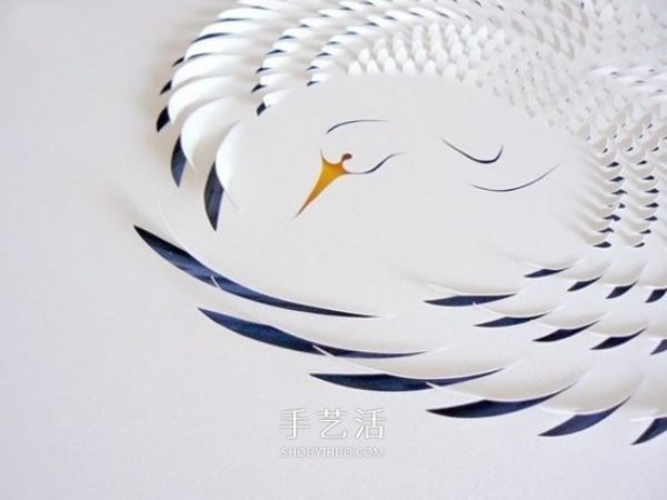 The simple and beautiful three-dimensional paper sculptures have the beauty of returning to nature