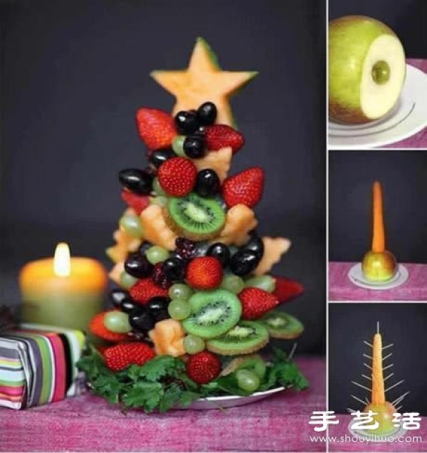 DIY good-looking and delicious fruit Christmas tree