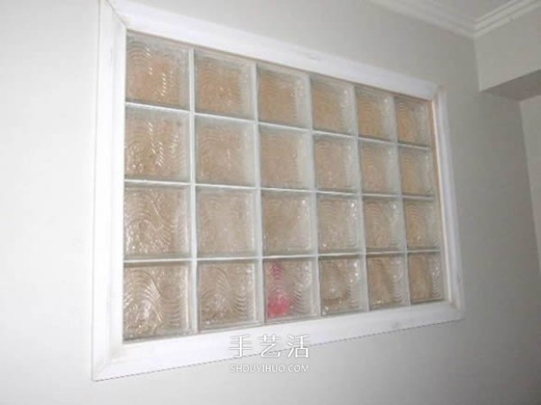 Home glass brick windows DIY method of making windows with glass bricks