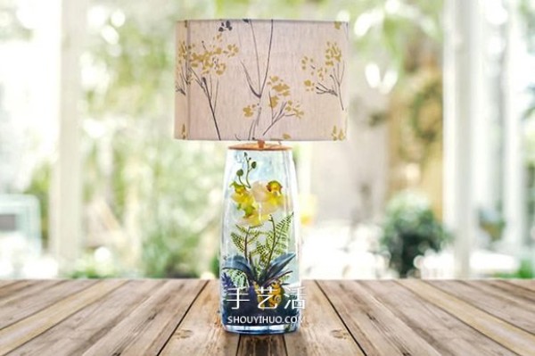 Combine lamps with fairy tale scenes! Beautiful glass jar table lamp DIY