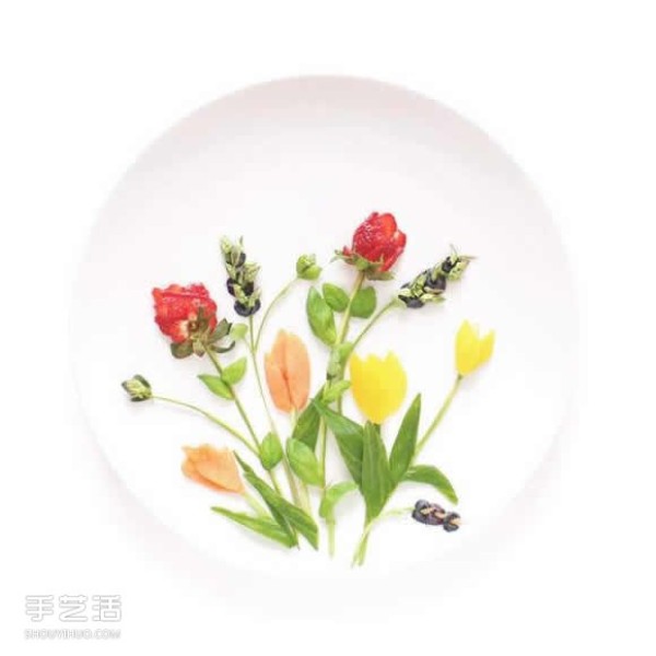 Art on the Plate uses vegetable and fruit kitchen waste to create a culinary canvas