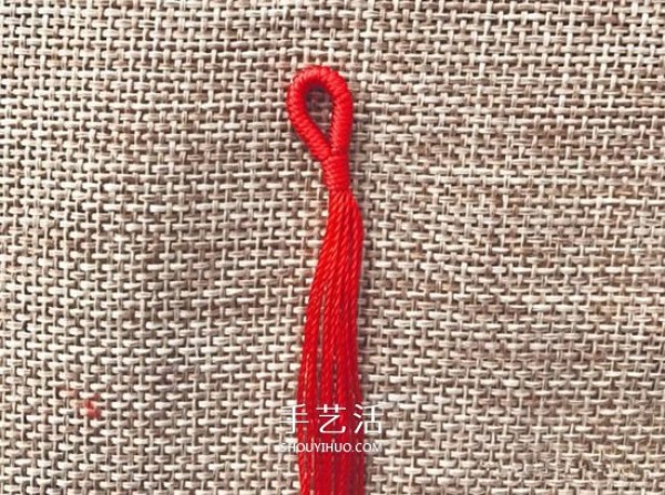 Sansheng rope bracelet weaving method and illustration how to use red rope to weave Sansheng bracelet