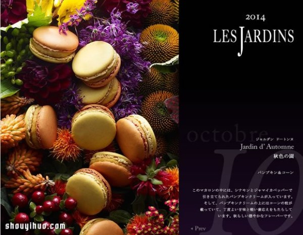 The perfect fusion of Japanese floral arrangements and French dessert macarons