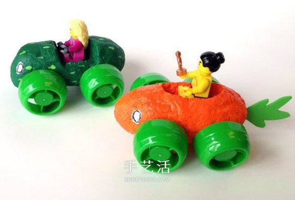 How to make homemade different toy cars and cute vegetable carts