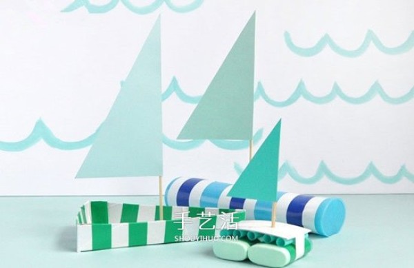 How to make a small boat out of cardboard: How to make a triangular sailboat for children.