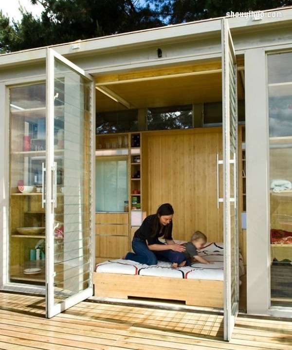 Changing the way you think about shipping containers can accommodate a family of four in a container home