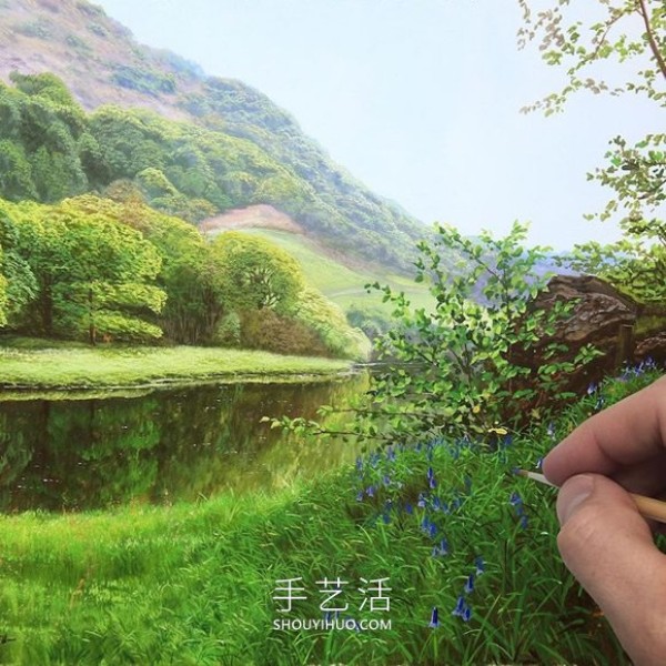 Pastoral landscape paintings are so lifelike, you