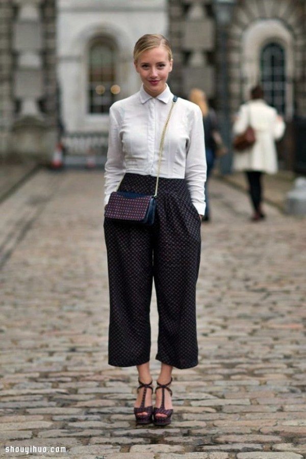 Fashion aesthetics of wide-legged trousers that hide clumsiness and make you look slimmer all year round