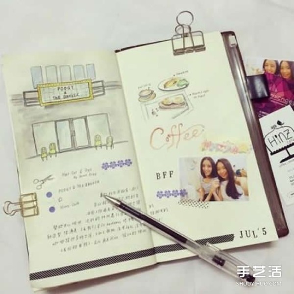 The travel diary made by a Malaysian girl is so cute! 