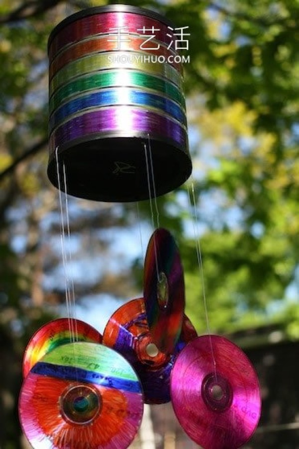 Reuse old waste! Tutorial on homemade creative spring wind chimes