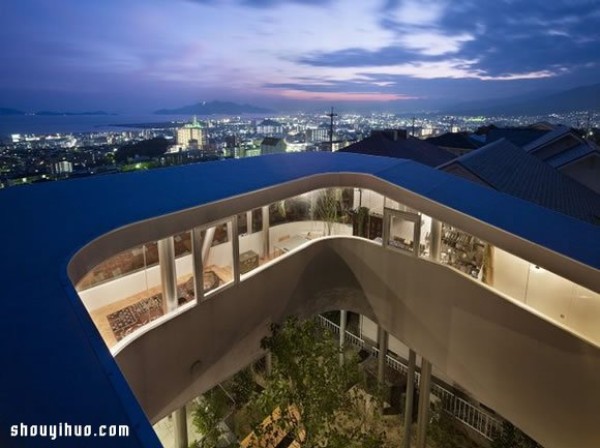 Toda House, a 360-degree panoramic spiral house like a birds nest