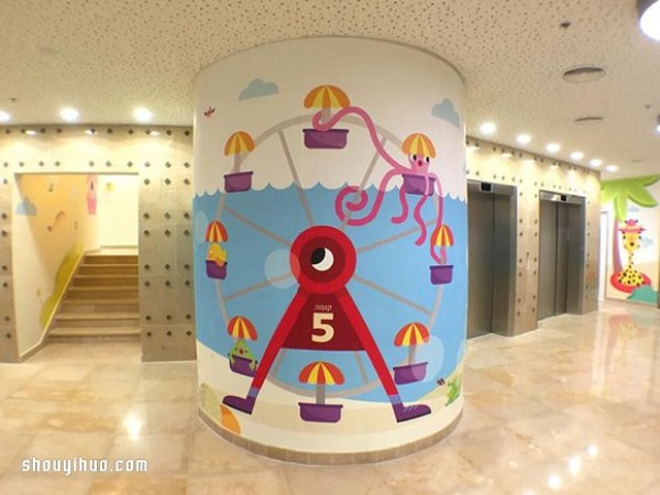 Childlike hospital design allows children to have fun while seeing a doctor