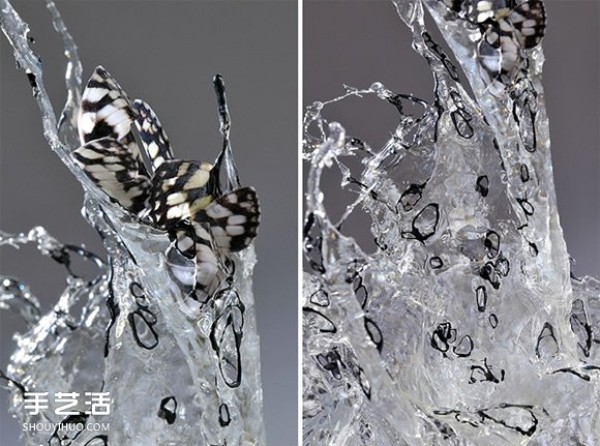 Creative resin sculptures: the vitality that condenses instantly after splashing