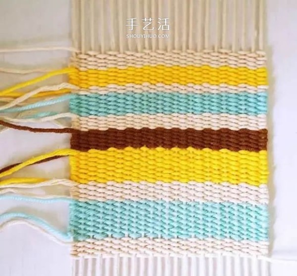 Super simple coaster knitting method, how to knit a fresh square coaster