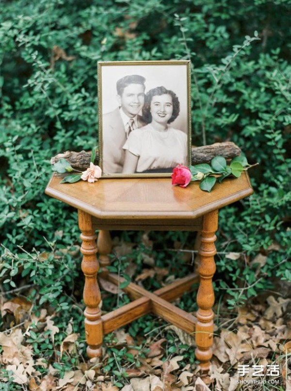 The most romantic thing: A sweet couple who has been married for 65 years retakes their wedding photos