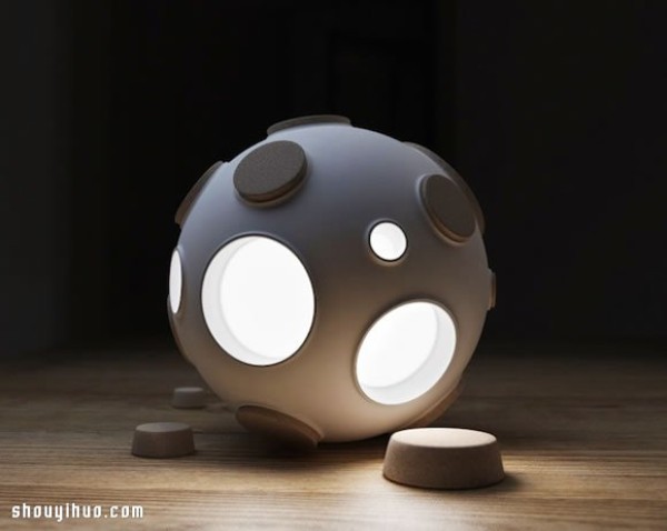 Armstrong A moon lamp design full of science fiction style