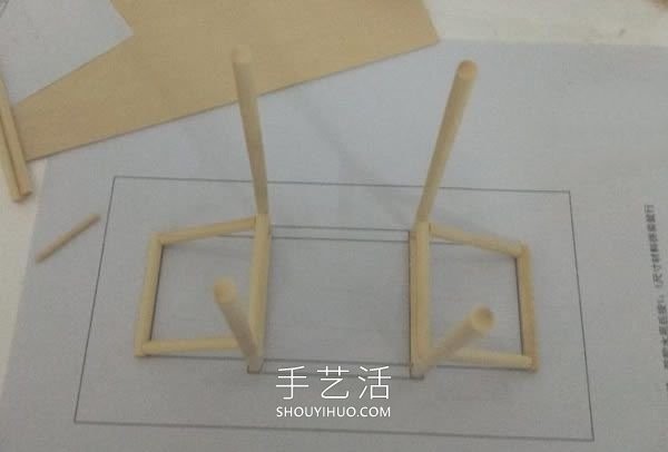 Mini waterwheel model making method with drawings