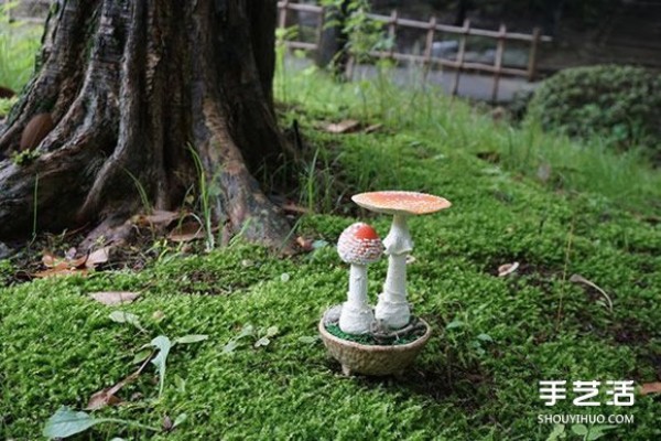 Appreciation of realistic clay mushroom works, it looks so healing! 