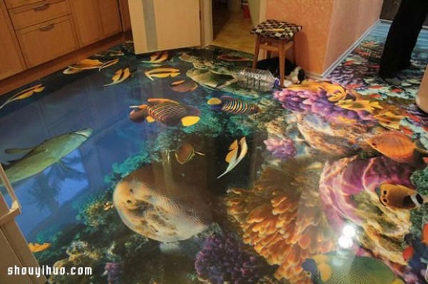 Super cool 3D three-dimensional floor directly for youYou bring the beautiful scenery to your home