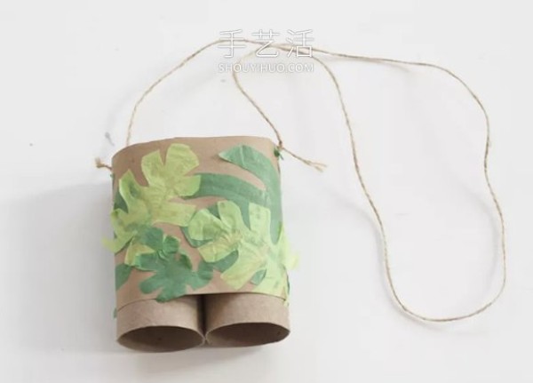 Tutorial on how to make hand-made binoculars from toilet paper rolls