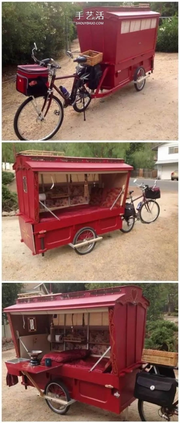 Shocked! I can’t afford to drive a car or RV, but I also have a bicycle RV! 