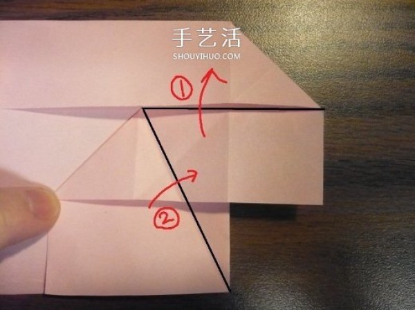 Heart-shaped gift box origami method and how to fold a covered and covered love box with illustrations