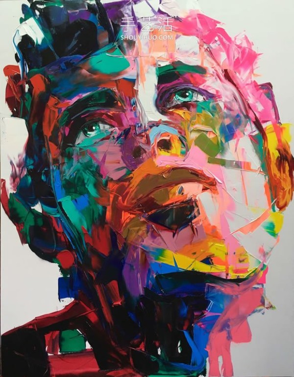 Vivid colors and textures! Appreciation of palette knife portrait works