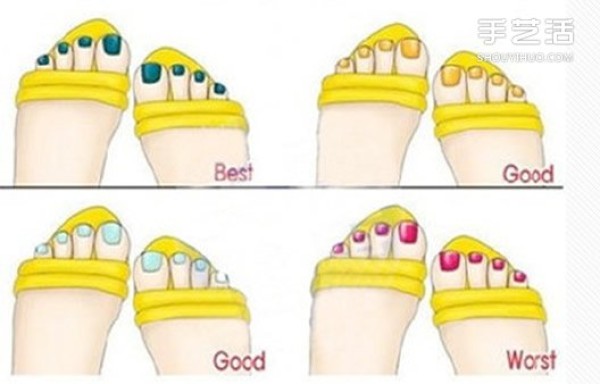 Summer girls must learn: How to match the color of sandals and nail polish