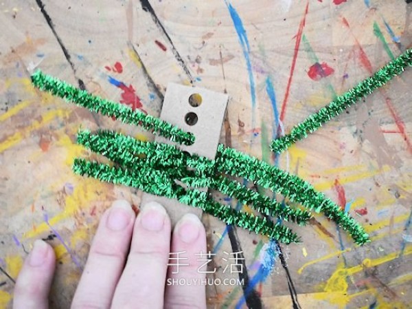 Tutorial on how to make a Christmas tree with twisted sticks