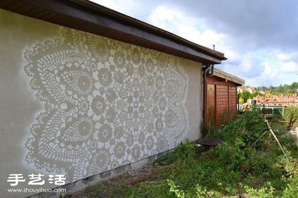 Lace Flowers Creative Graffiti Art DIY