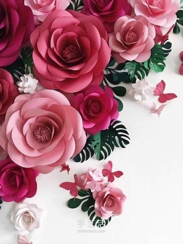 How to make handmade paper flowers with many beautiful paper flowers with complete illustrations