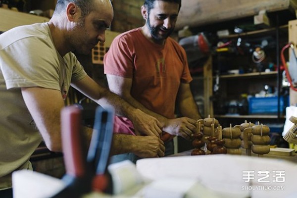 Healing wooden toys designed by Isidro Ferrer