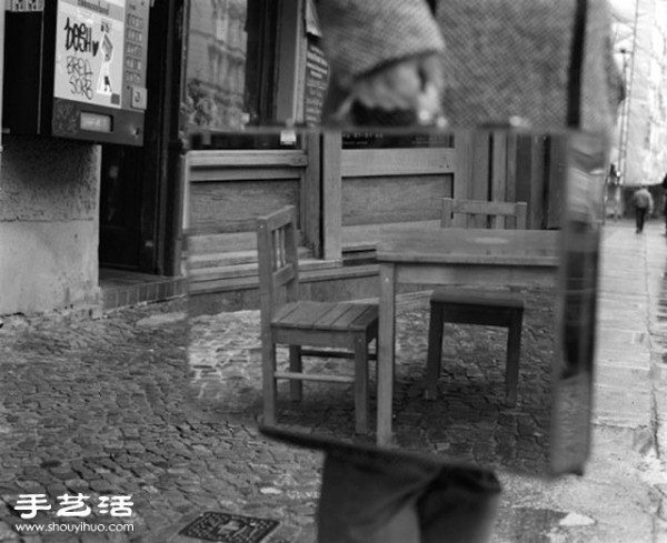 Grape-Asian photographers work: A man and his urban suitcase