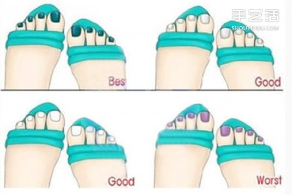 Summer girls must learn: How to match the color of sandals and nail polish