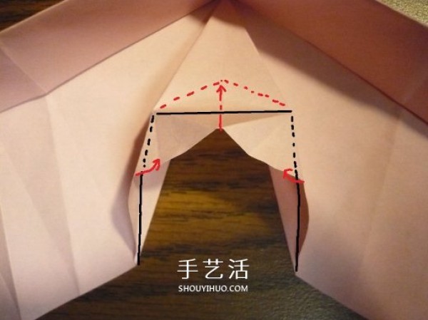 Heart-shaped gift box origami method and how to fold a covered and covered love box with illustrations